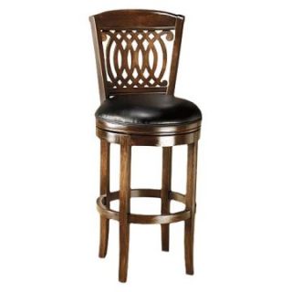 Hillsdale Vienna 24 in. Swivel Counter Stool   Tobacco   Bar Stools