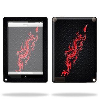 MightySkins Protective Skin Decal Cover for Barnes & Noble Nook HD+ 9" inch Tablet Sticker Skins Red Dragon 