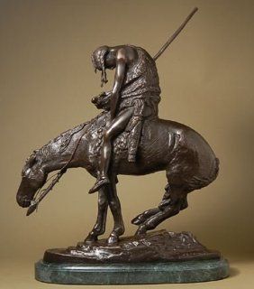 James Earle Fraser Solid Bronze "End of the Trail Statue" Sculpture   Regular Size   Collectible Figurines