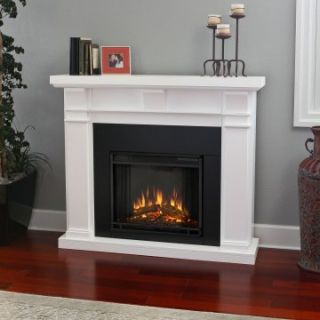 Real Flame Porter Electric Fireplace   White   Electric Fireplaces