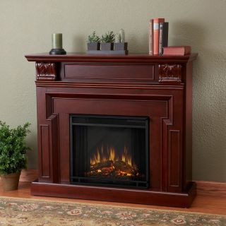 Real Flame Kristine Indoor Electric Fireplace   Mahogany   Electric Fireplaces