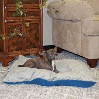 K&H Pet Products Medium 26 x 29 in. Quilted 6 Watt Thermo Bed   Blue / Gray   Dog Beds