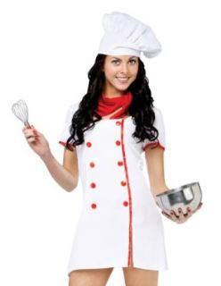 Fun World Sexy Funny Womens Chef Cook Halloween Costume M/L: Clothing