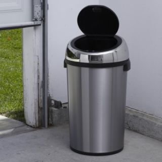 Nine Stars DZT 65 1 Touchless Stainless Steel 7.9 Gallon Trash Can   Trash Cans