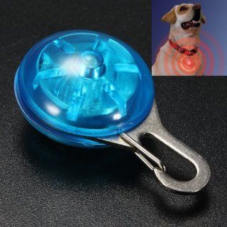 MECO(TM) Blue Dog Safety LED Light Clip for Collar Peg Cat Night  Pet Collar Lights 