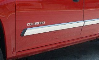 05 09 Chevy Colorado/GMC Canyon Extended Cab Rocker Panel Chrome Stainless Steel Body Side Moulding Molding Trim Cover 3.25" Wide 6PC: Automotive