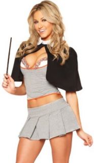 3WISHES 'Wizard School Girl Costume' Sexy Wizard Halloween Costumes for Women: 3WISHES: Clothing