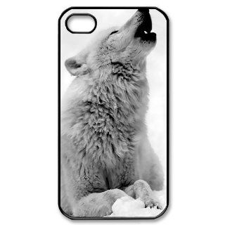 Custombox Wolf Iphone 4/4s Case Plastic Hard Phone Case for Iphone 4/4s iPhone 4 DF02610 Cell Phones & Accessories