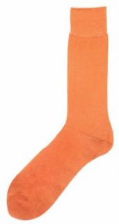 Peach Solid Color Mens Dress Sock   Vannucci at  Mens Clothing store: Men S Solid Colored Socks Cotton