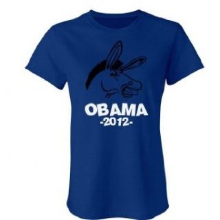 Anti Obama 2012: Custom Junior Fit Classic T Shirt: Apparel: Clothing