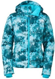 The North Face Destiny Down Novelty Ski Jacket Turquoise Blue Camo Womens Sz S : Snowboarding Jackets : Clothing