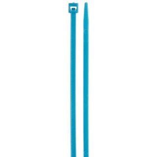 NSI Industries 840 20 Standard Fluorescent Cable Tie, 40lbs Tensile Strength, 2" Bundle Diameter, 0.130" Width, 8.5" Length, Blue (Pack of 100): Industrial & Scientific