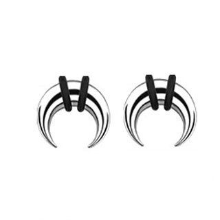 316L Surgical Stainless Steel C shape Tapers   6G (4mm), Length, Sold as a Pair: Body Piercing Plugs: Jewelry
