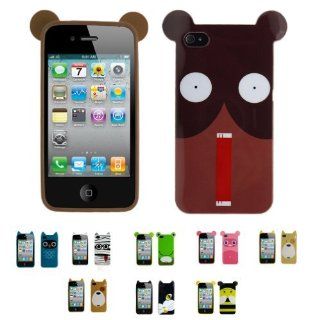 COW Apple iPhone 4 (iPhone 4G, iPhone 4th Generation) 8GB 16GB 32GB CARTOON TPU Thermoplastic Case Silicone Skin Case Cover + Free Screen Protector (Many Colors Available): Cell Phones & Accessories