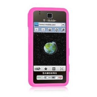 Premium Pink Silicone Soft Rubber Cover Case for AT&T Samsung Eternity SGH A867   Non Retail Packaging Cell Phones & Accessories