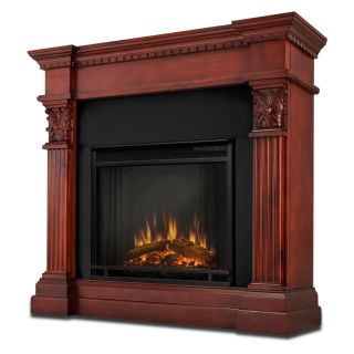 Real Flame Gabrielle Indoor Electric Fireplace   Dark Mahogany   Electric Fireplaces