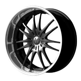 Helo HE845 Gloss Black Machined Wheel   (18x8"/5x115, 120mm): Automotive