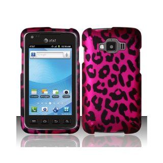 Pink Leopard Hard Cover Case for Samsung Rugby Smart SGH I847: Cell Phones & Accessories