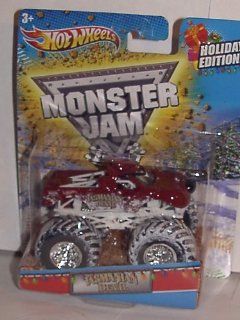 2012 HOT WHEELS 1:64 SCALE EXCLUSIVE HOLIDAY TASMANIAN DEVIL MONSTER JAM TRUCK WITH SNOW COVERED TIRES TAZ: Everything Else
