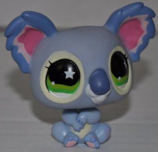 Koala Bear #872 (Blue, Green Eyes) Littlest Pet Shop (Retired) Collector Toy   LPS Collectible Replacement Single Figure   Loose (OOP Out of Package & Print): Everything Else