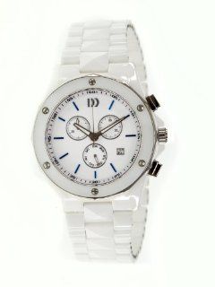 Ceramic Watch with White Tonneau Shaped Case: Danish Design: Watches