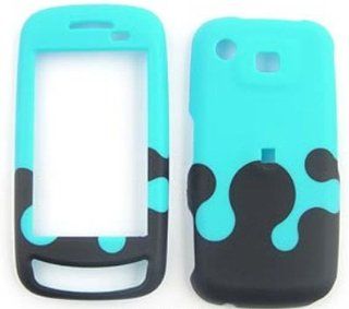 Samsung Impression A877 Milk Drop, Blue and Black Hard Case/Cover/Faceplate/Snap On/Housing/Protector: Cell Phones & Accessories