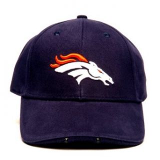NFL Denver Broncos Dual LED Headlight Adjustable Hat  Sports Fan Novelty Headwear  Clothing