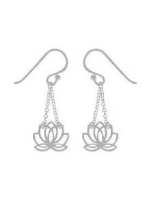 Boma Sterling Silver Lotus Chain Earrings: Boma: Jewelry