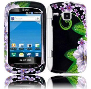 Hard Green Flowers Case Cover Faceplate Protector for Samsung DoubleTime i857 with Free Gift Reliable Accessory Pen: Cell Phones & Accessories