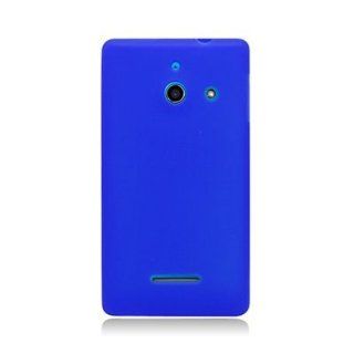 For Straight Talk Huawei H883G Ascend W1 Soft Silicone SKIN Cover Case Blue 
