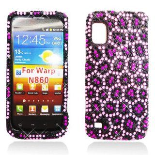 For Boost Mobil ZTE N860 Warp Accessory   Zebra Bling Hard Case Protector Cover + Free Lfstyluspen: Cell Phones & Accessories