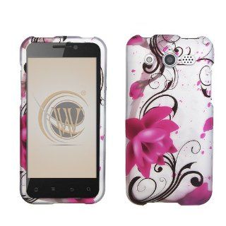Huawei Mercury M886 Rubber Feel Hard Case Cover   Lotus: Cell Phones & Accessories