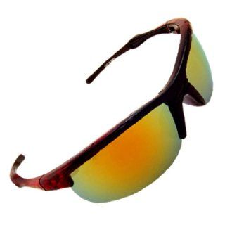 Fashion Red Bordeau Frame and Color Tinted Lens Lady's Sunglasses : Sports Fan Sunglasses : Sports & Outdoors