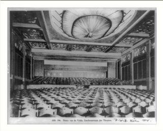 Historic Print (M): [Theater designed by Henry van de Velde in Cologne, Germany: interior, from stage]  