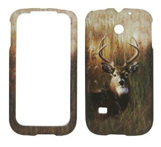 Camo Buck Deer Huawei Ascend 2 Ii M865 M865c (Straight Talk , Net10) Phone Case Accessory Snap on Cover: Cell Phones & Accessories