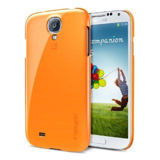 Spigen SGP10249 Ultra Thin Air Polycarbonate Case for Samsung Galaxy S4   1 Pack   Retail Packaging   Tangerine Tango: Cell Phones & Accessories