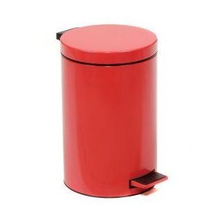 3 1/2 Gallon Step On Trash Can   Red : Waste Bins : Everything Else
