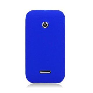 For Straight Talk Huawei H867G Inspira Soft Silicone SKIN Cover Case Blue: Everything Else