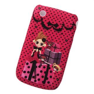 Generic Cartoon Silicone Cell Phone Case Cover for BlackBerry 8520 Red Gift Girl: Cell Phones & Accessories