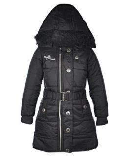 Rocawear "Black Long" Girls Outerwear Coat (6X): Clothing