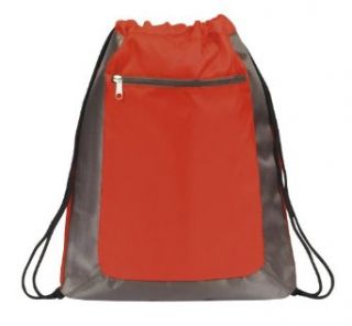 Deluxe Cinch Drawstring Backpack Bookpack Bag, Red by BAGS FOR LESSTM: Clothing