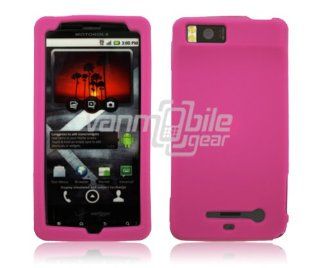 VMG For Motorola Droid X X2 MB810 MB870 Cell Phone Soft Gel Silicone Skin Case Cover   Hot Pink: Cell Phones & Accessories
