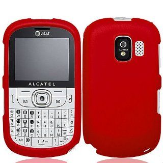Red Hard Cover Case for Alcatel One Touch OT 871 OT 871A: Cell Phones & Accessories