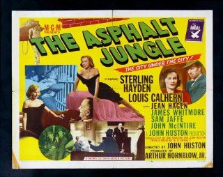 ASPHALT JUNGLE * ORIG MOVIE POSTER MARILYN MONROE 1950: Entertainment Collectibles