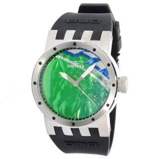 Invicta DNA Recycled Art Green Dial Mens Watch 10430: Invicta: Watches