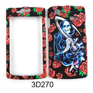 Samsung Captivate i897 3D Embossed, Skeleton Holding Sword w/ Roses on BK Hard Case/Cover/Faceplate/Snap On/Housing/Protector: Cell Phones & Accessories