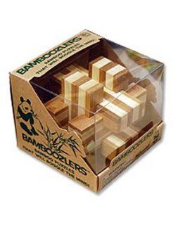 1 Bamboo Wooden Puzzles Set   Bamboozlers Toys & Games