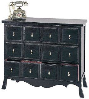 Unique Japanese Chinese Asian Style Furniture   42" Black Asian 6 Drawer Medicine Chest Apothecary Cabinet Buffet Console   Wall Mounted Cabinets