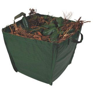 Bosmere G300 Polyethylene Bag, Dark Green, 3.5 Cubic Feet (22 x 22 x 18 inches) : Reusable Yard Waste Bags : Patio, Lawn & Garden