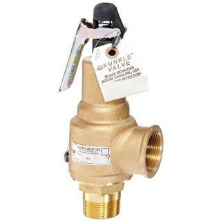 Kunkle 6010GFV01 KM0100 Bronze ASME Safety Relief Valve for Air/Gas, Viton Soft Seat, 100 Preset Pressure, 1 1/4" NPT Male Inlet x 1 1/2" NPT Female Outlet: Industrial Relief Valves: Industrial & Scientific
